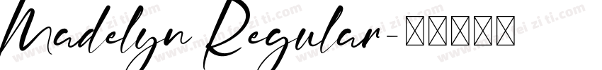 Madelyn Regular字体转换